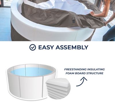 Netspa semi-rigid hot tub Vita Premium assembly