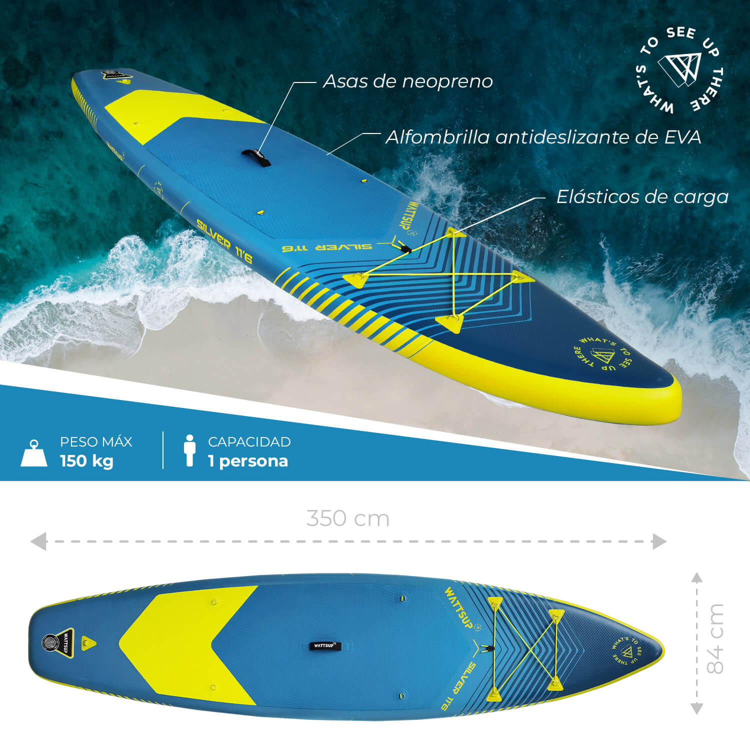 caractéristiques stand up paddle silver