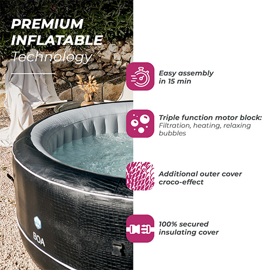 Inflatable Premium spa Boa characteristics